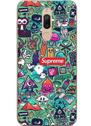 Силиконовый чехол бампер для meizu m6t с картинкой креатив supreme