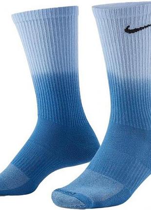 Шкарпетки nike u nk everyday plus cush crew синій, блакитний уні 42-46