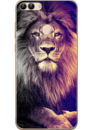 Силіконовий чохол з малюнком для huawei p smart лев