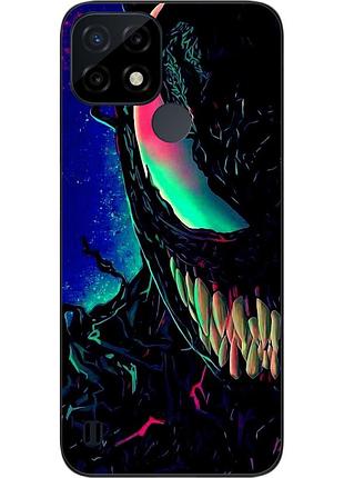 Силиконовый чехол epik для realme c21 с картинкой яркий веном