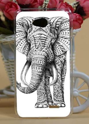 Яркие оригинальные чехлы для lg optimus l70 d325 с картинкой слон