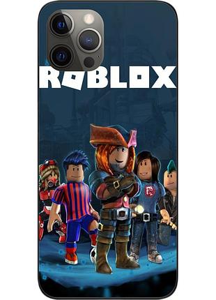 Бампер силиконовый чехол для iphone 12 pro с картинкой roblox