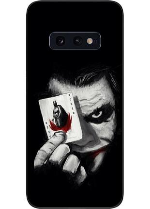 Силіконовий чохол для samsung s10e galaxy g970f з картинкою джокер з картою