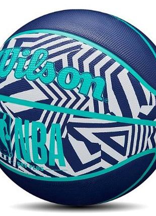 М'яч баскетбольний wilson nba drv plus dazzle camo bskt indigo size 6 (wz3016102xb6)