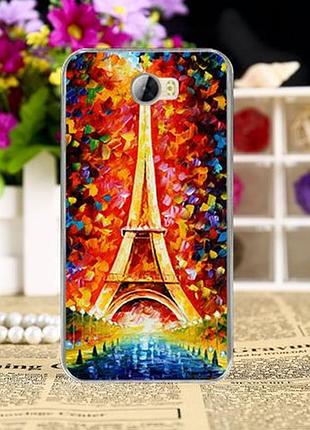 Чехол-накладка для huawei y5 ii с рисунком башня красками