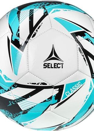М'яч футбольний select classic v26 білий, синій 5