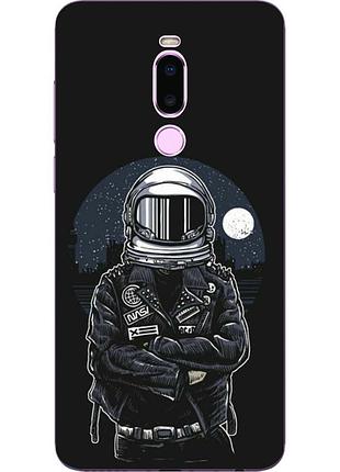 Силиконовый чехол бампер для meizu note 8 с картинкой космонавт