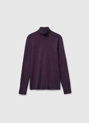 Женский коричневый прямой гольф benetton фиолетовый, l