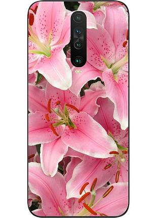 Силіконовий чохол для xiaomi redmi k30 з картинкою лілії