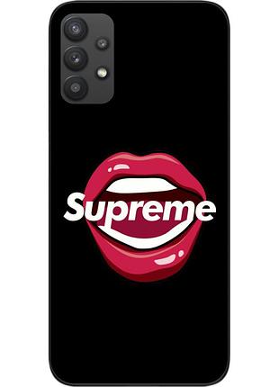 Силіконовий чохол для samsung a32 galaxy a325f з картинкою губи supreme