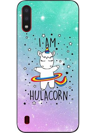 Силіконовий чохол для samsung a01 galaxy a015f з картинкою єдиноріг