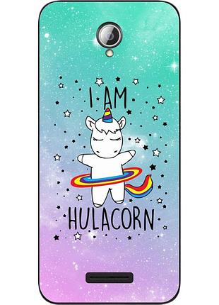 Силиконовый чехол для lenovo a5000 с картинкой единорог