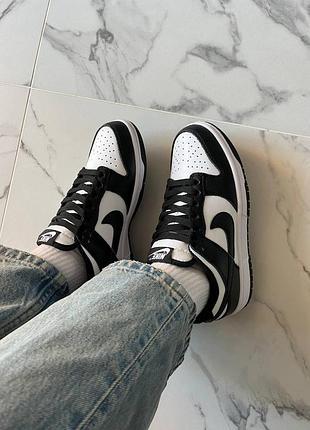 Кроссовки nike dunk black white арт 0099 3