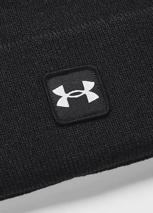 Шапка under armour halftime cuff черный, белый чол osfm 2