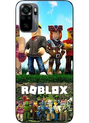 Силіконовий чохол бампер epik для xiaomi redmi note 10 з картинкою roblox герої