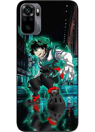 Силіконовий чохол бампер epik для xiaomi redmi note 10s з картинкою izuku midoriya