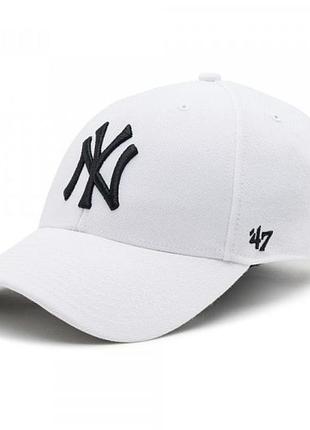 Кепка 47 brand ny yankees белый, серый уни osfa