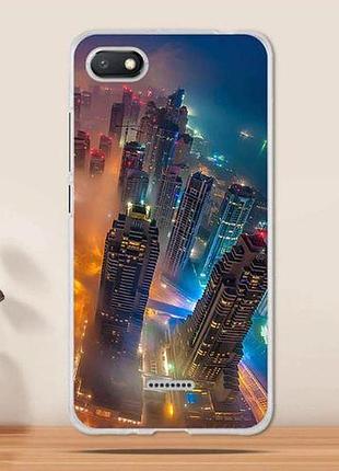 Оригінальний tpu чехол з картинкою для xiaomi redmi 6a місто
