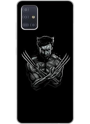 Силіконовий чохол для samsung a51 2020 galaxy a515 з картинкою росомаха