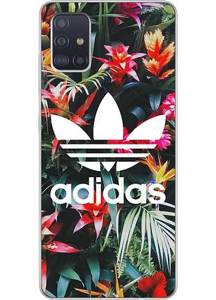 Силіконовий чохол для samsung a51 2020 galaxy a515 з картинкою adidas