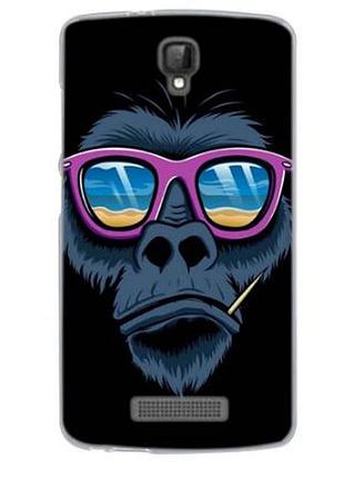 Яркие оригинальные чехлы для zte blade l5 plus / l5 с рисунком monkey