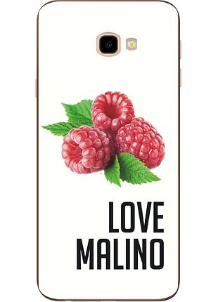 Антибрендовый силіконовий чохол для samsung galaxy j4 plus 2018 love malino