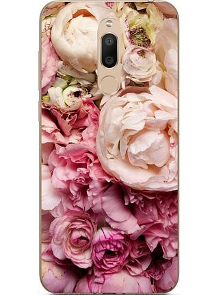 Силіконовий чохол з картинкою для meizu m6t півонії