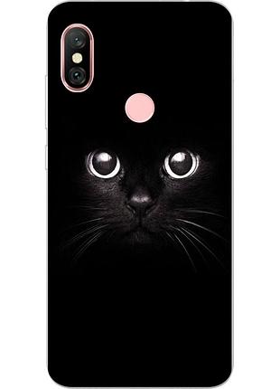 Оригинальный tpu чехол с картинкой для xiaomi redmi note 6 pro мордочка