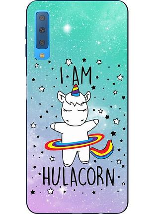 Чохол бампер для samsung a750f galaxy a7 2018 з принтом єдиноріг hulacorn