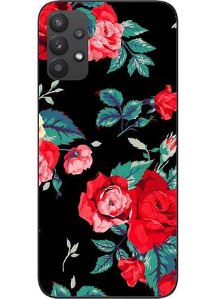Силіконовий чохол бампер для samsung a32 galaxy a325f з картинкою троянди