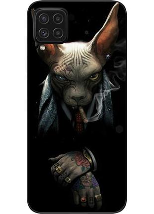 Силиконовый чехол epik для samsung m32 galaxy m325f с картинкой кот босс