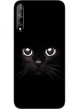 Чехол силиконовый для huawei p smart s с картинкой мордочка