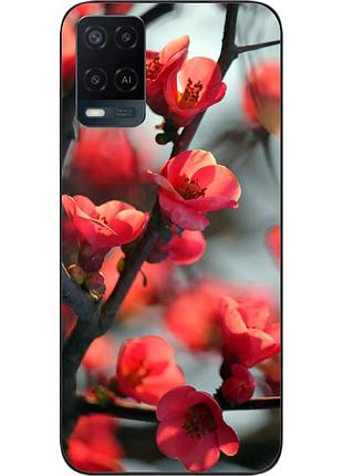 Чехол силиконовый для oppo a54 с картинкой сакура