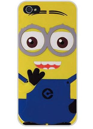 Яркие оригинальные чехлы накладки для iphone 7 plus с картинкой миньон