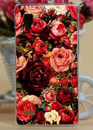 Оригинальный эксклюзивный чехол для lg l9 optimus p760 p765 с картинкой розы