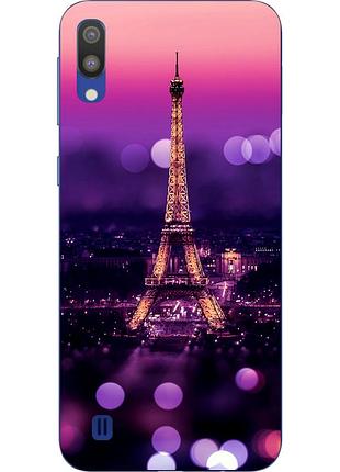 Чехол силиконовый для samsung galaxy m10 / a10 с картинкой париж ночью