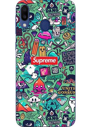 Чехол бампер для samsung galaxy a30 2019 a305f с принтом креатив supreme