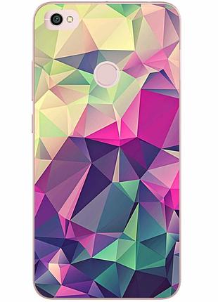 Чехол силиконовый для xiaomi redmi note 5a prime с картинкой абстракция
