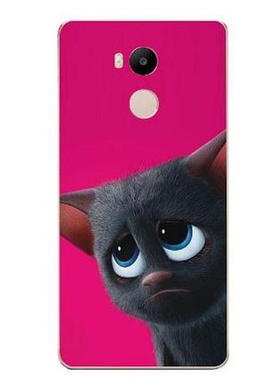 Ексклюзивний бампер з принтом для xiaomi redmi 4 pro / redmi 4 prime кошеня