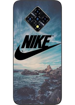 Силиконовый чехол для infinix zero 8 с картинкой логотип nike