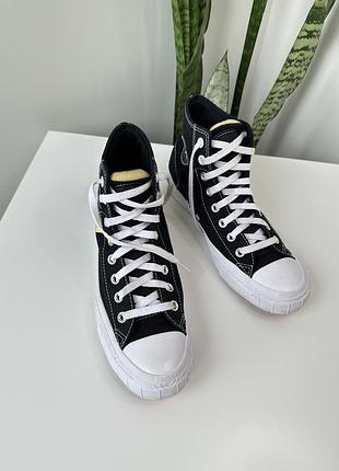 🍒converse  from chuck високі текстильні кеди на платформі 2