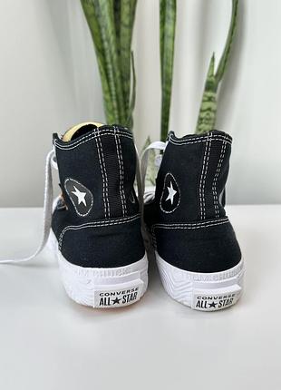🍒converse  from chuck високі текстильні кеди на платформі 4