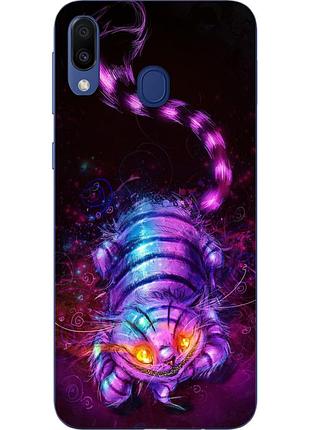 Оригинальный чехол накладка для samsung galaxy a30 2019 a305f с картинкой чеширский кот