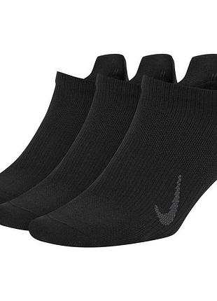Шкарпетки nike w nk everyday plus ltwt ns 3pr чорний жін 34-38 (cv2964-010)