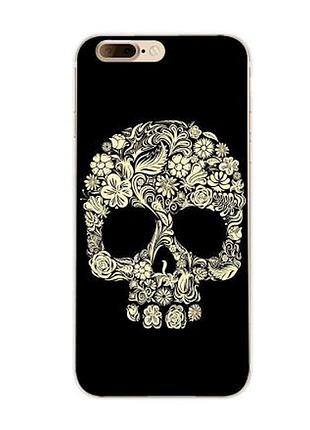 Силиконовый чехол бампер для iphone 7 plus с картинкой череп