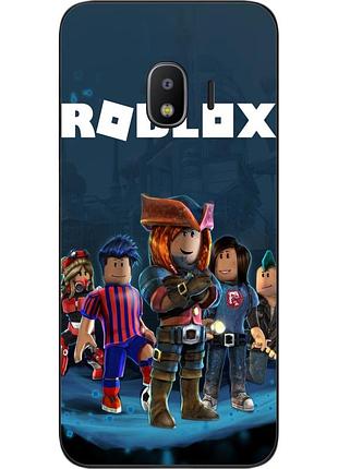 Бампер силіконовий чохол для samsung j2 2018 galaxy j250 з картинкою roblox