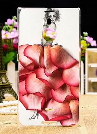 Силіконовий чохол накладка для nokia lumia 1520 з малюнком троянда