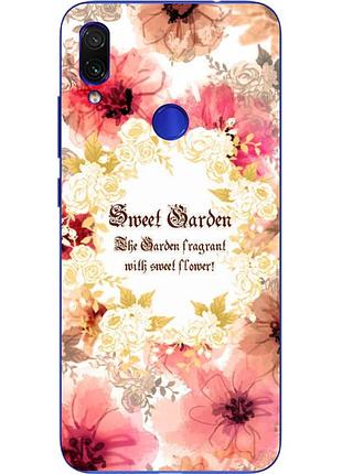 Чохол бампер для xiaomi redmi 7 з принтом sweet garden