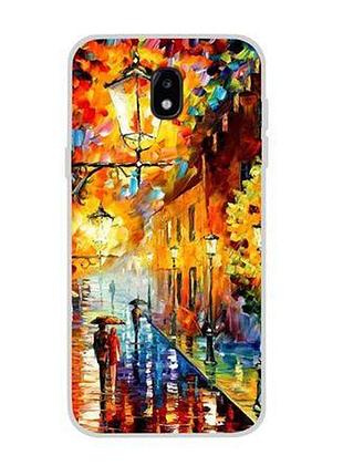Чохол з картинкою (силікон) для samsung j730 galaxy j7-2017 прогулянка