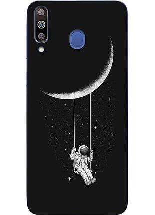 Силіконовий чохол бампер для samsung m30 2019 galaxy m305 з картинкою місячні гойдалки